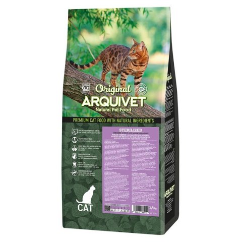 ARQUIVET CAT Original - karma dla kotów sterylizowanych kurczak z ryżem 7 kg ARQUIVET CAT Original - karma dla kotów sterylizowanych kurczak z ryżem 7 kg
