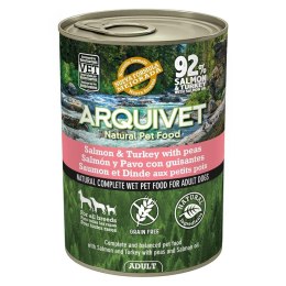 MOKRA KARMA DLA PSA Z łososiem i indykiem 400G ARQUIVET