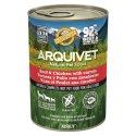 Mokra karma dla psów z wołowiną i kurczakiem 12x400G ARQUIVET