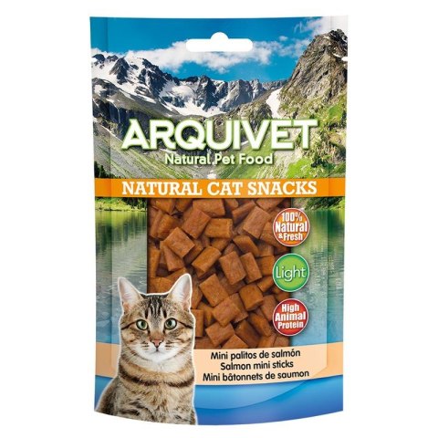 Mini paluszki z łososia przysmak dla kota 50 g ARQUIVET Mini paluszki z łososia przysmak dla kota 50 g ARQUIVET