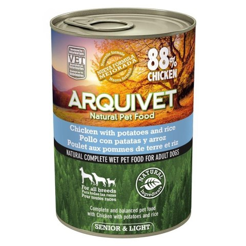 Mokra karma dla psów SENIOR & LIGHT 400g ARQUIVET Mokra karma dla psów SENIOR & LIGHT 400g ARQUIVET