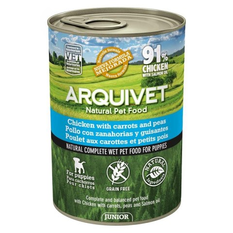 Mokra karma dla szczeniąt z kurczakiem Junior 400g ARQUIVET Mokra karma dla szczeniąt z kurczakiem Junior 400g ARQUIVET