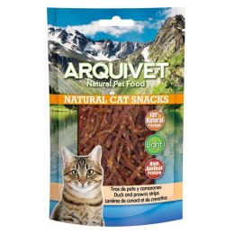 Przysmak dla kota paski z kaczki i krewetek 50 g ARQUIVET