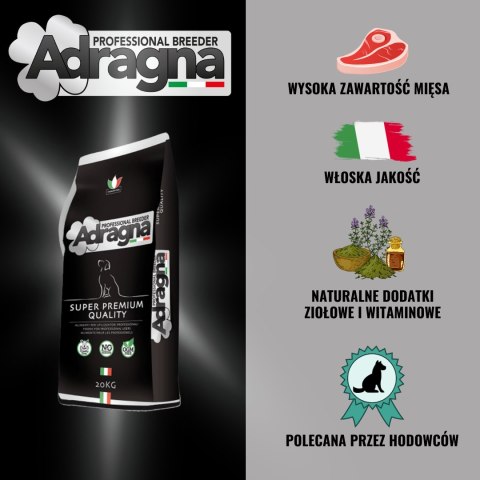 Breeder Adult Maxi super premium ryba z ryżem 20kg Adragna Breeder Adult Maxi super premium ryba z ryżem 20kg Adragna