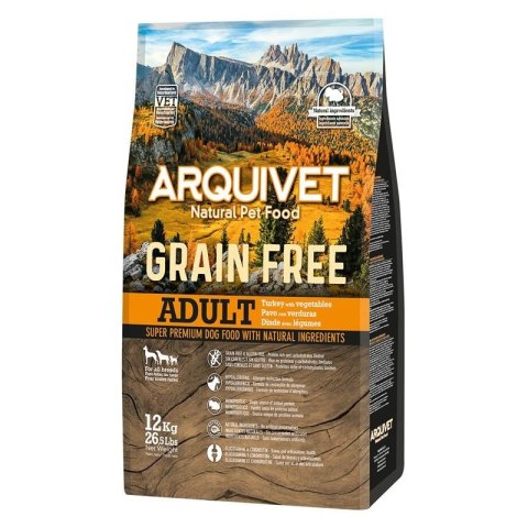 Sucha karma GRAIN FREE Indyk z warzywami 12 kg Arquivet Sucha karma GRAIN FREE Indyk z warzywami 12 kg Arquivet