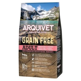 Sucha karma GRAIN FREE z łososiem 12 kg Arquivet