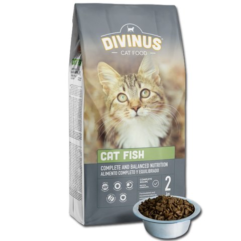Sucha karma Cat Fish dla kotów dorosłych - 2kg Divinus Sucha karma Cat Fish dla kotów dorosłych - 2kg Divinus