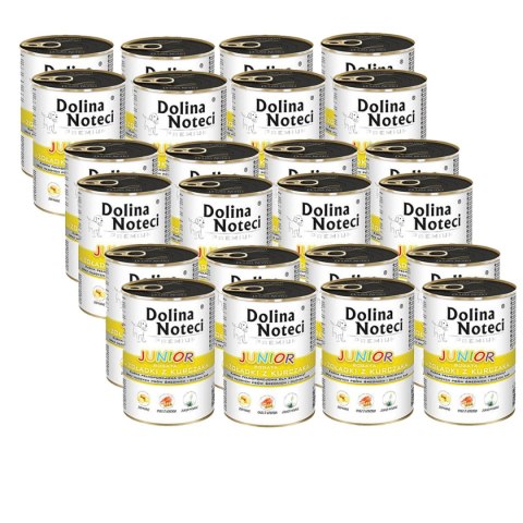 Dolina Noteci Junior bogata w żołądki z kurczaka 24 x 400 g Dolina Noteci Junior bogata w żołądki z kurczaka 24 x 400 g