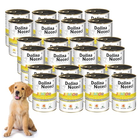 Dolina Noteci Junior bogata w żołądki z kurczaka 24 x 400 g Dolina Noteci Junior bogata w żołądki z kurczaka 24 x 400 g