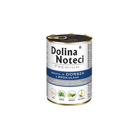 Mokra karma bogata w dorsza z brokułami 24 x 400g Dolina Noteci Mokra karma bogata w dorsza z brokułami 24 x 400g Dolina Noteci