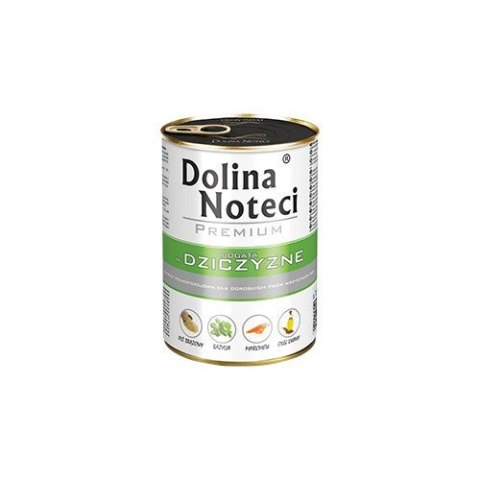 Mokra karma dla psów bogata w dziczyznę 24 x 400g Dolina Noteci Premium Mokra karma dla psów bogata w dziczyznę 24 x 400g Dolina Noteci Premium