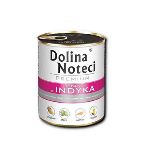 Mokra karma dla psa bogata w indyka 12 x 800g Dolina Noteci Premium Mokra karma dla psa bogata w indyka 12 x 800g Dolina Noteci Premium