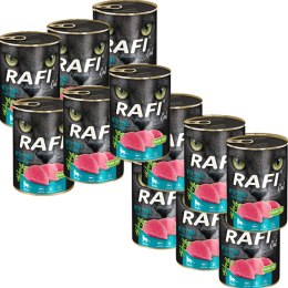 Rafi Cat dla kotów sterylizowanych karma bezzbożowa z tuńczykiem Dolina Noteci 12 x 400 g
