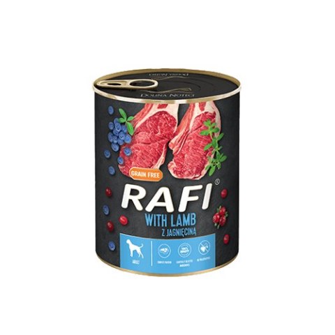 Rafi z jagnięciną, borówką i żurawiną 12 x 800 g Dolina Noteci Rafi z jagnięciną, borówką i żurawiną 12 x 800 g Dolina Noteci