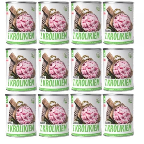 TUF TUF Mokra karma dla psa z królikiem 800g x 12szt. Bult TUF TUF Mokra karma dla psa z królikiem 800g x 12szt. Bult