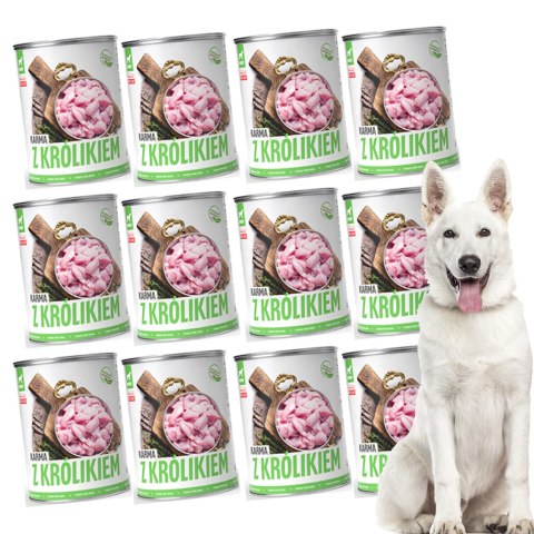 TUF TUF Mokra karma dla psa z królikiem 800g x 12szt. Bult TUF TUF Mokra karma dla psa z królikiem 800g x 12szt. Bult