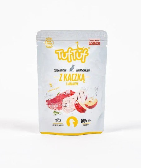 TUF TUF Saszetka kaczka z jabłkiem 100g x 10szt. Bult TUF TUF Saszetka kaczka z jabłkiem 100g x 10szt. Bult