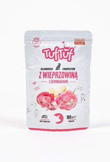 TUF TUF Saszetka wieprzowina z ziemniakami 100 g x 10szt. Bult TUF TUF Saszetka wieprzowina z ziemniakami 100 g x 10szt. Bult