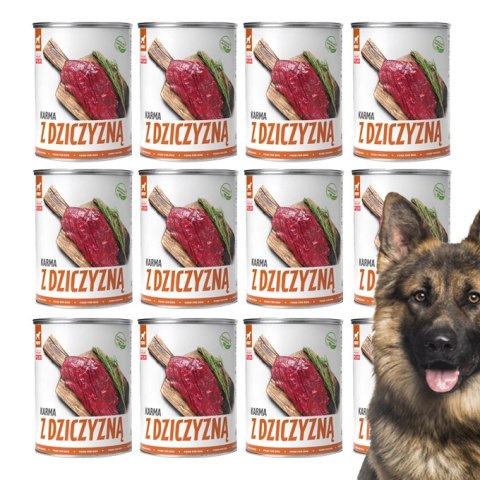 TUF TUF Mokra karma dla psa z dziczyzną 400g x 12szt. Bult TUF TUF Mokra karma dla psa z dziczyzną 400g x 12szt. Bult