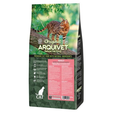 ARQUIVET CAT Original dla kotów dorosłych z łososiem 1,5 kg ARQUIVET CAT Original dla kotów dorosłych z łososiem 1,5 kg