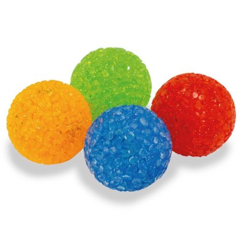 Gumowe piłeczki z dzwoneczkiem 4 cm dla kota 4 szt. Arquivet Gumowe piłeczki z dzwoneczkiem 4 cm dla kota 4 szt. Arquivet