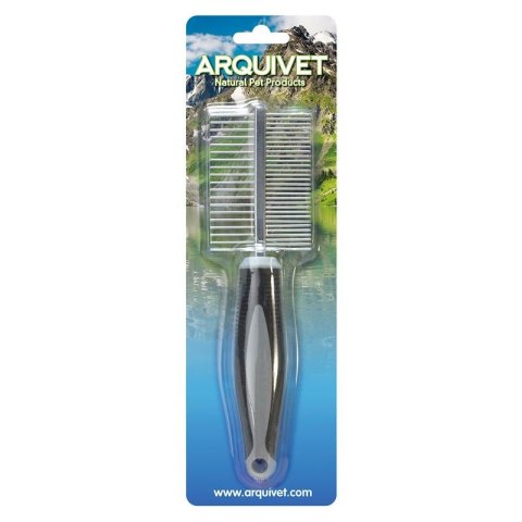 ARQUIVET Podwójny metalowy grzebień 21 x 5,5 cm ARQUIVET Podwójny metalowy grzebień 21 x 5,5 cm
