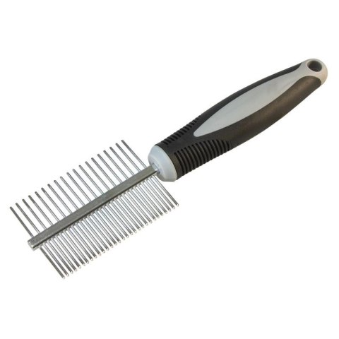 ARQUIVET Podwójny metalowy grzebień 21 x 5,5 cm ARQUIVET Podwójny metalowy grzebień 21 x 5,5 cm