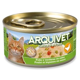 Puszka dla kota kurczak w sosie z warzywami 80g Arquivet