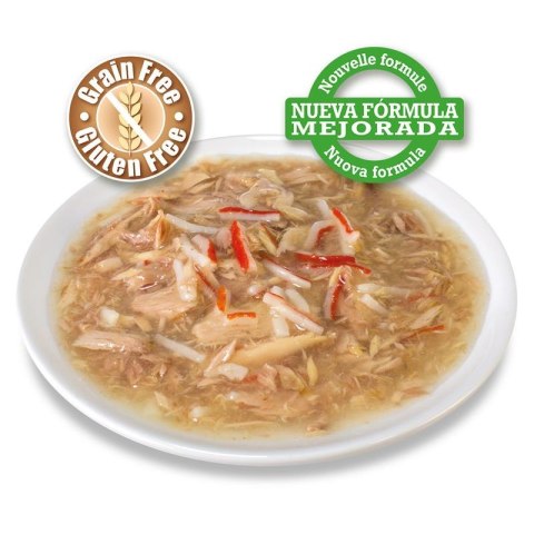 Puszka dla kota o smaku białego tuńczyka i paluszków krabowych 24 x 80 g Arquivet Puszka dla kota o smaku białego tuńczyka i paluszków krabowych 24 x 80 g Arquivet