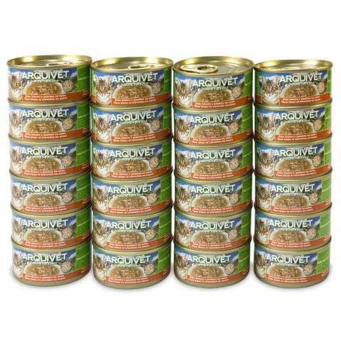 Arquivet Puszka dla kota o smaku tuńczyka i krewetek 24 x 80 g Arquivet Puszka dla kota o smaku tuńczyka i krewetek 24 x 80 g