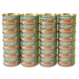 Puszka dla kota o smaku tuńczyka i łososia 24 x 80 g Arquivet