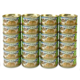 Puszka dla kota z tuńczykiem i sardelką 24 x 80 g Arquivet