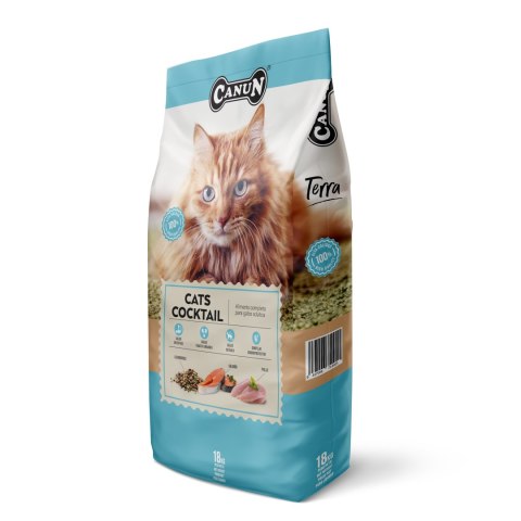 Canun Terra Cats Cocktail 18 kg dla kotów dorosłych Canun Terra Cats Cocktail 18 kg dla kotów dorosłych