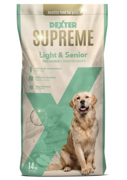 Sucha karma dla psów - DEXTER Supreme senior& light 14 kg REX