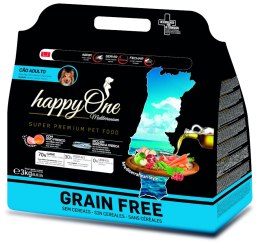 HappyOne Grain-Free Mediterraneum sardynka 3kg karma dla psów wrażliwych