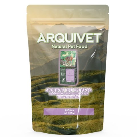 PRÓBKA ARQUIVET CAT Original dla kotów sterylizowanych kurczak z ryżem 60 g Arquivet PRÓBKA ARQUIVET CAT Original dla kotów sterylizowanych kurczak z ryżem 60 g Arquivet