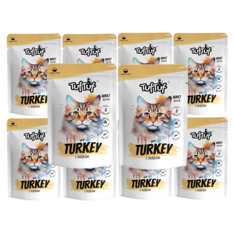 Tuf Tuf Kot saszetka dla kota z indykiem 10 x 100g Bult Tuf Tuf Kot saszetka dla kota z indykiem 10 x 100g Bult